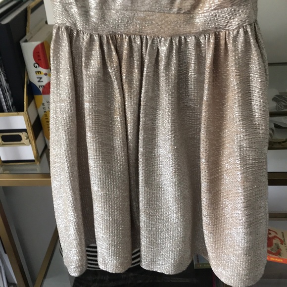 Gold with silver effect short dress Small - Picture 3 of 5